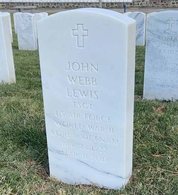 Headstone of John Webb Lewis