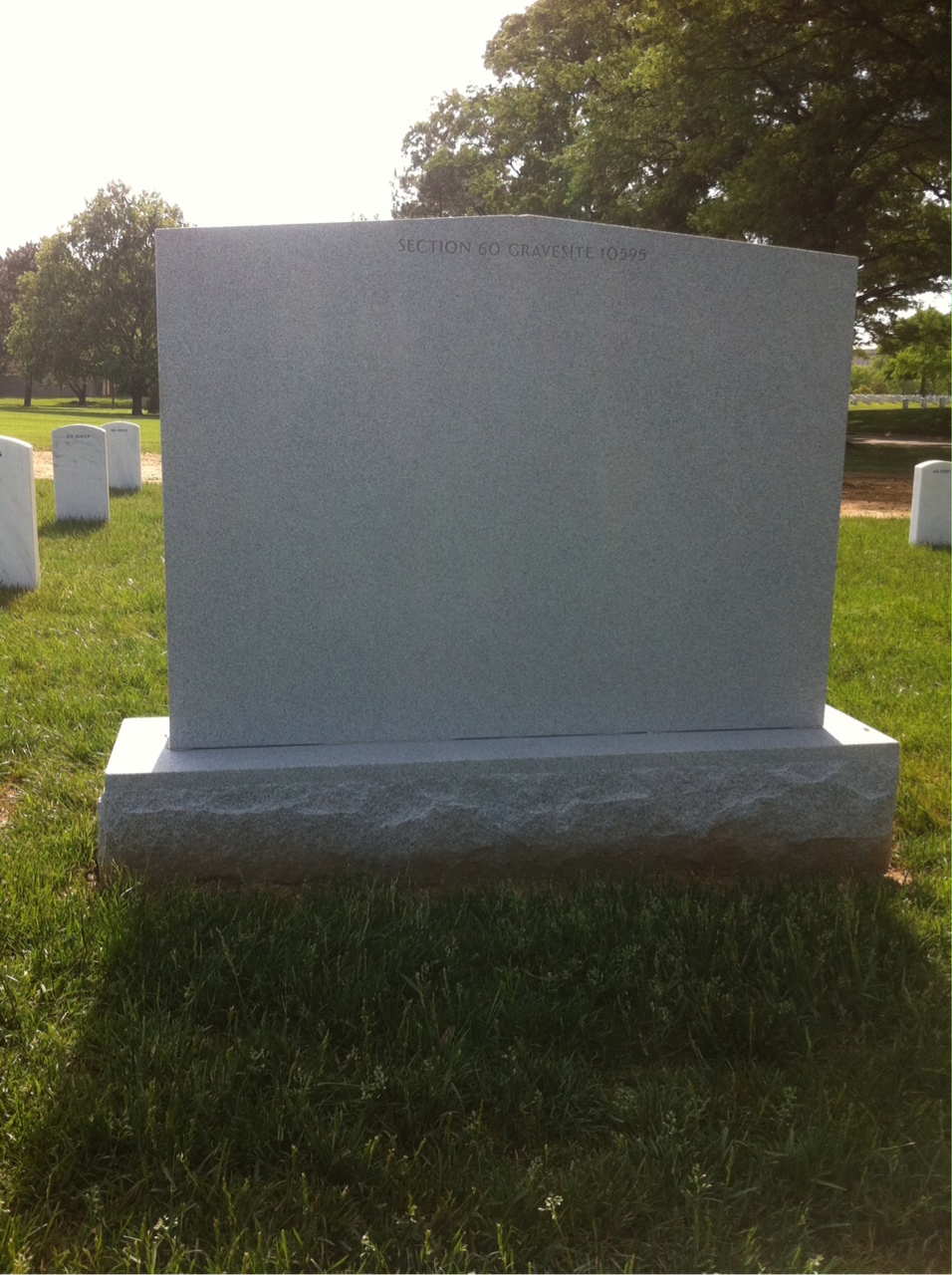 Headstone shared by 7 interments, including Valmore William Bourque
