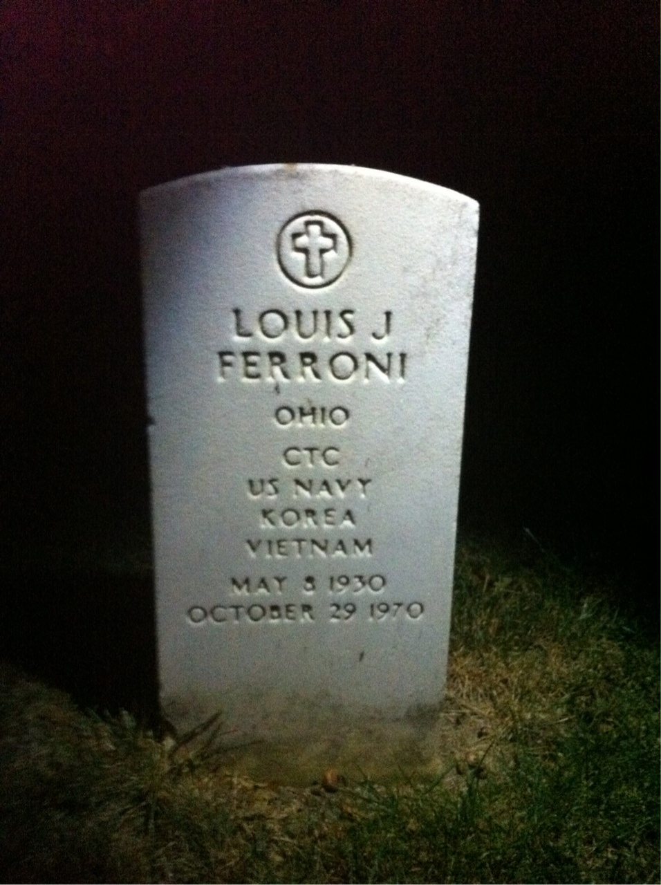 Headstone of Louis James Ferroni
