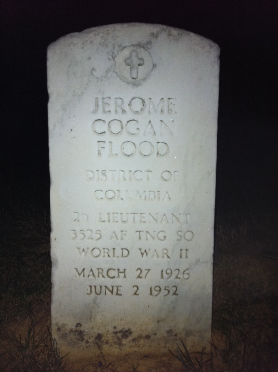 Headstone of Jerome C Flood