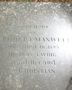 Headstone of Robert Maxwell