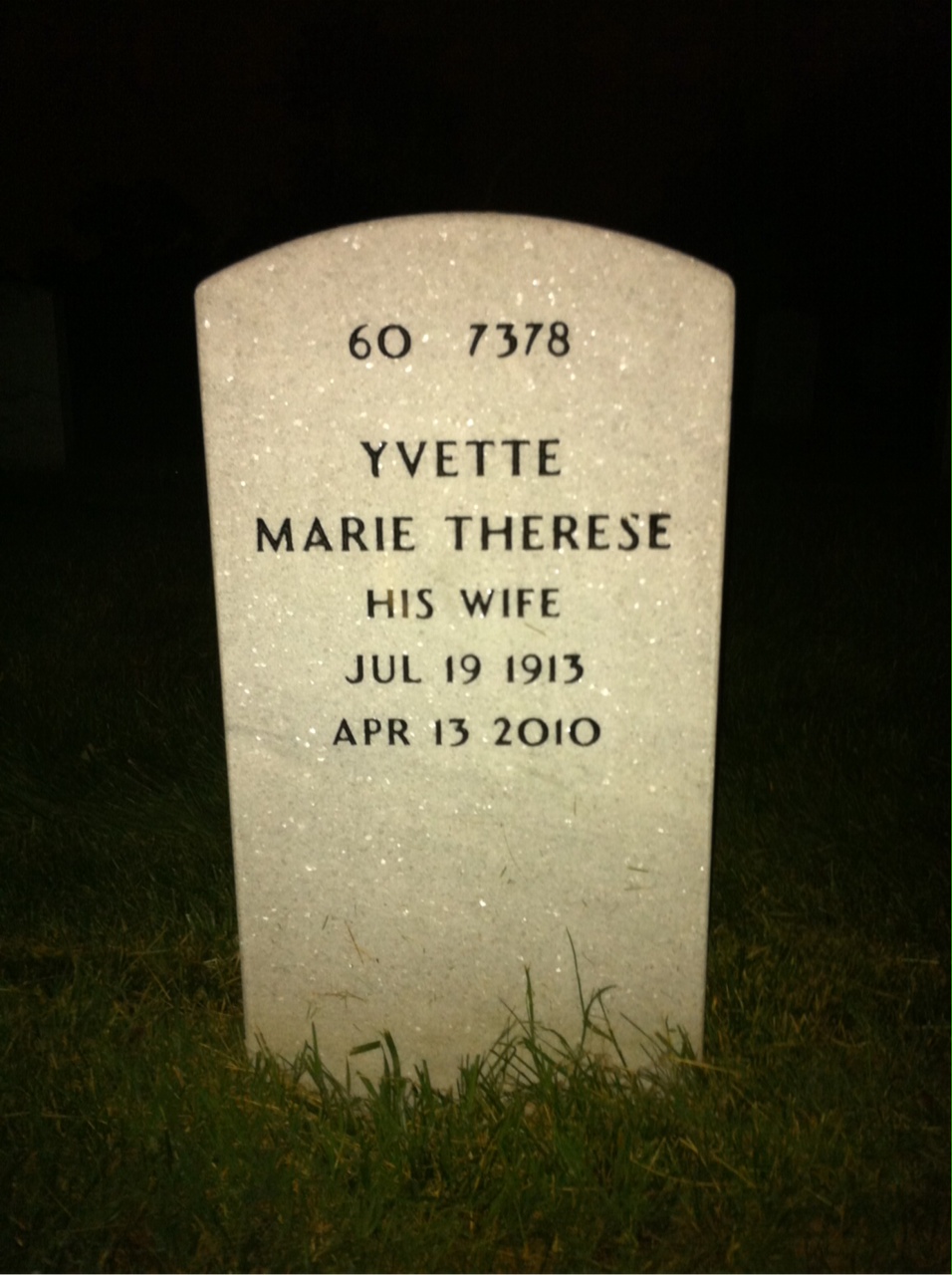 Headstone shared by 2 interments, including Edmund H De L'Ecluse