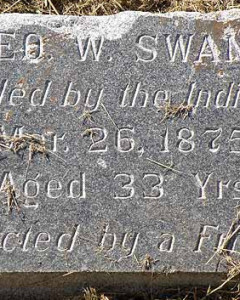 Headstone of George W. Swank
