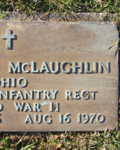 Headstone of Donald Orville McLaughlin