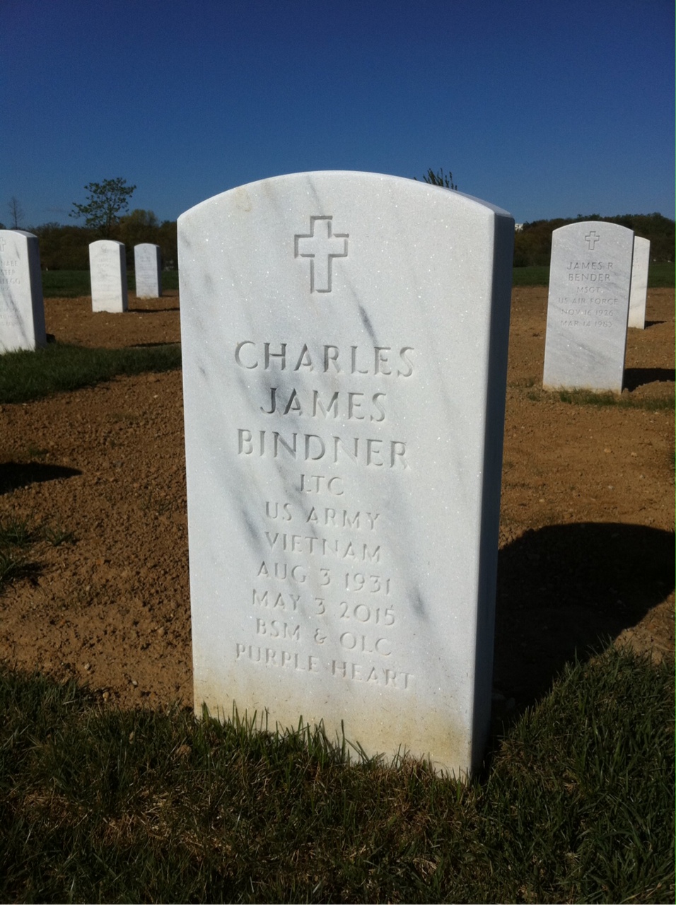 Headstone of Charles James Bindner