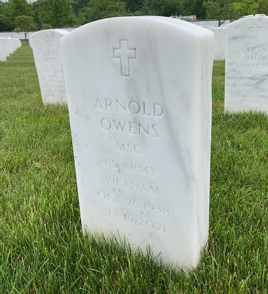 Headstone of Arnold Owens