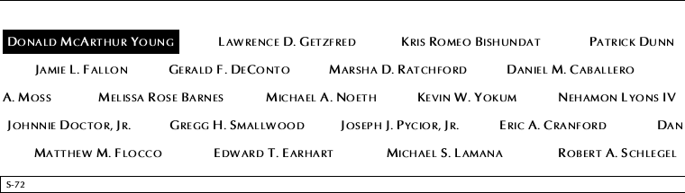 Panel S-72, South Pool, National September 11 Memorial