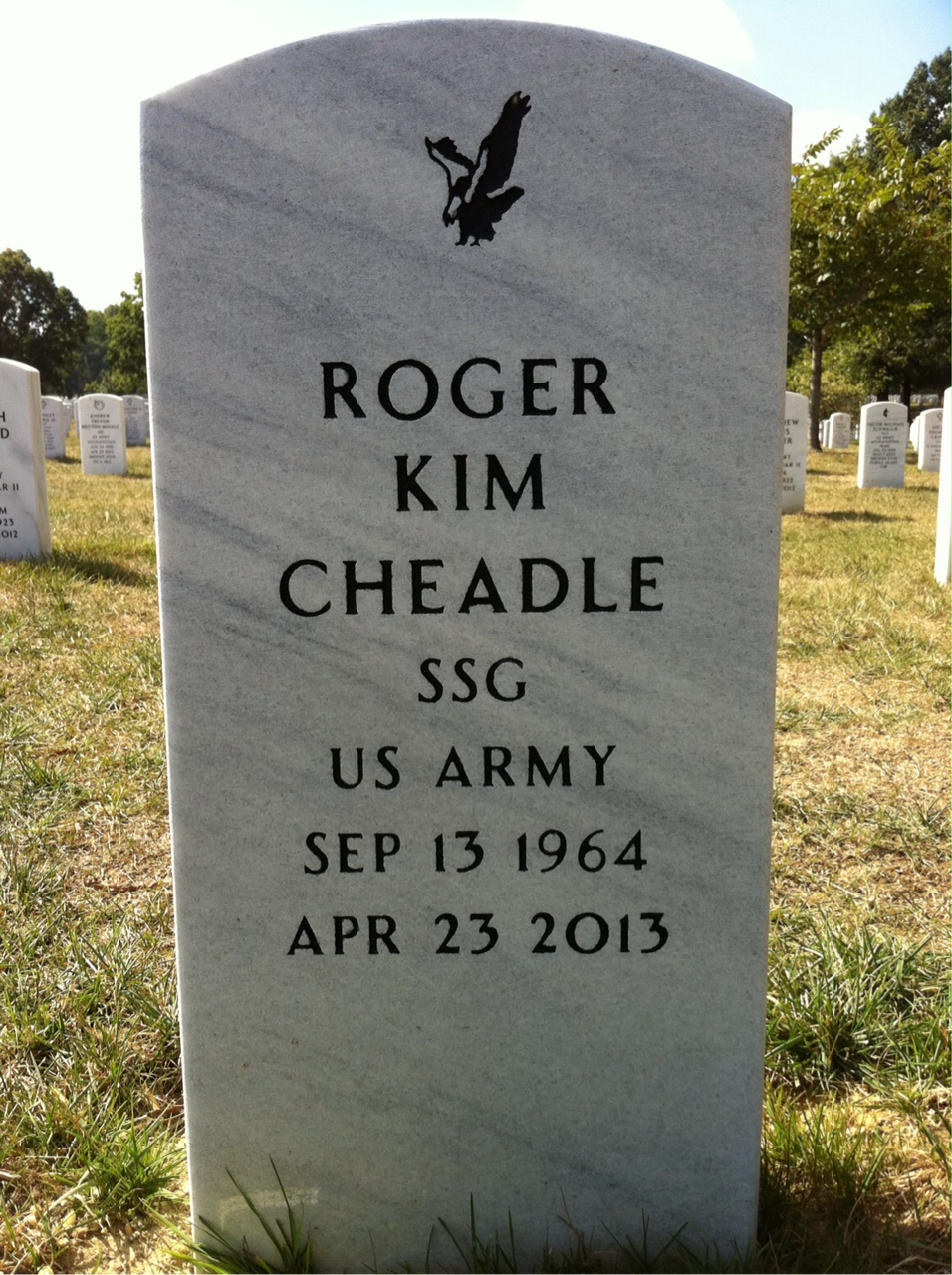 Headstone of Roger Kim Cheadle