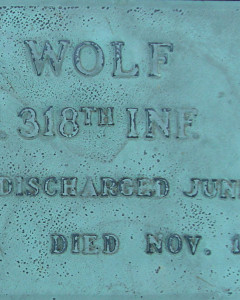Headstone of Grover C. Wolf