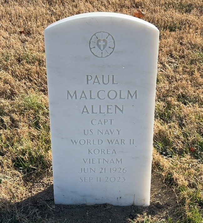 Headstone shared by 2 interments, including Paul Malcolm Allen