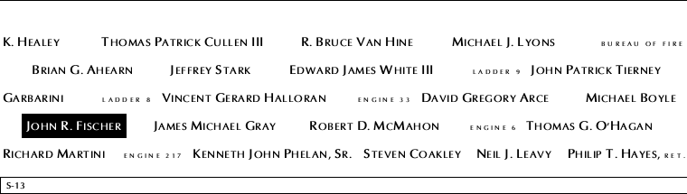 Panel S-13, South Pool, National September 11 Memorial