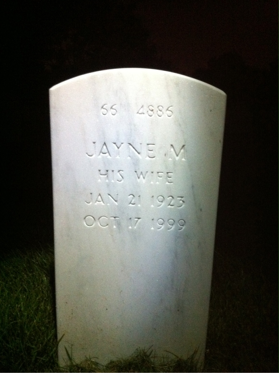 Headstone shared by 2 interments, including Elton G Hailey
