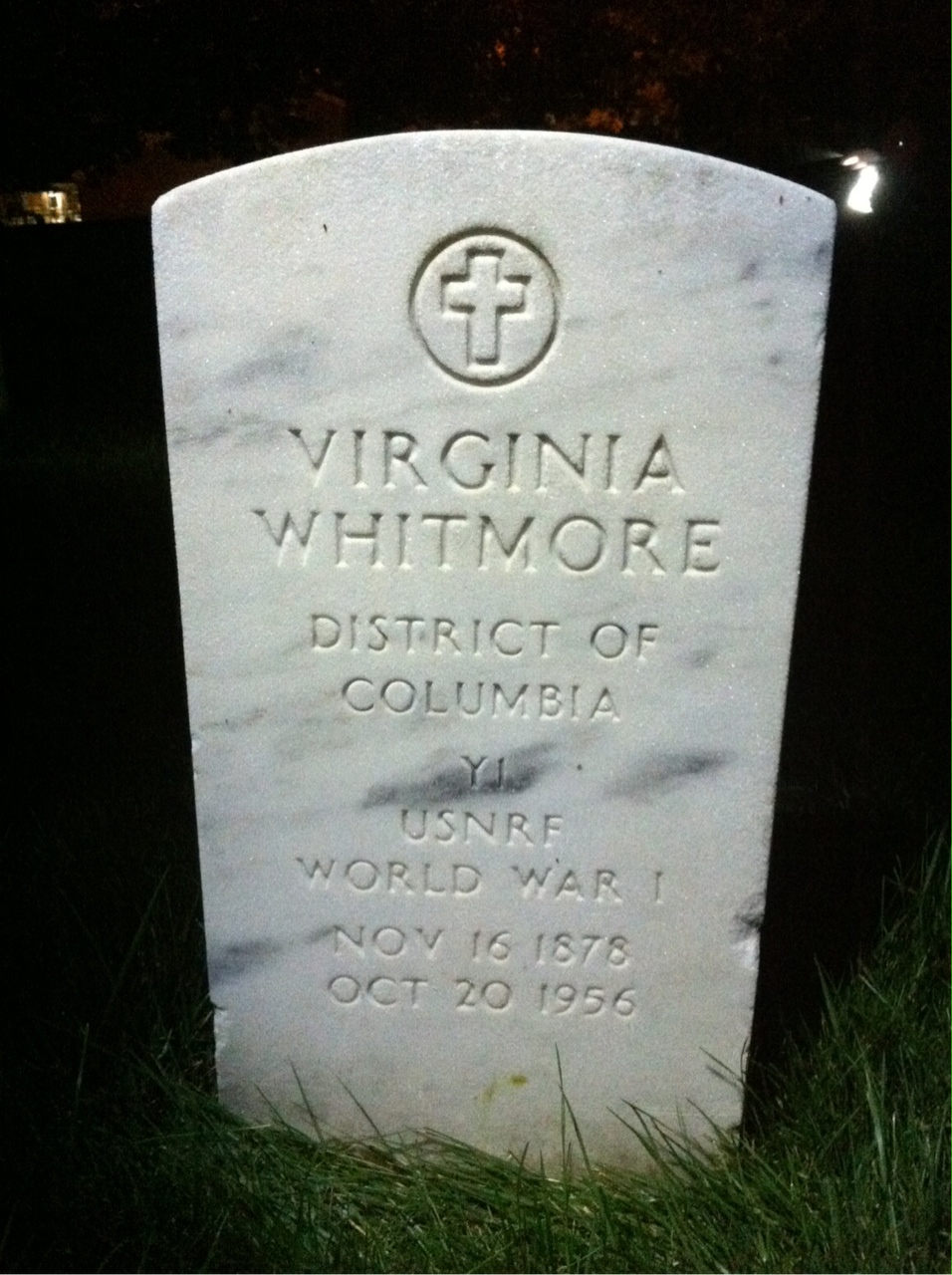 Headstone of Virginia Whitmore