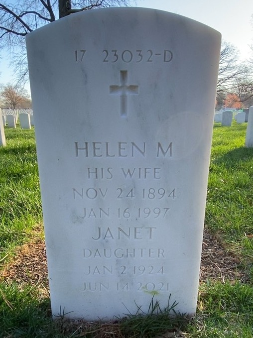 Headstone shared by 2 interments, including Alfred E Spence