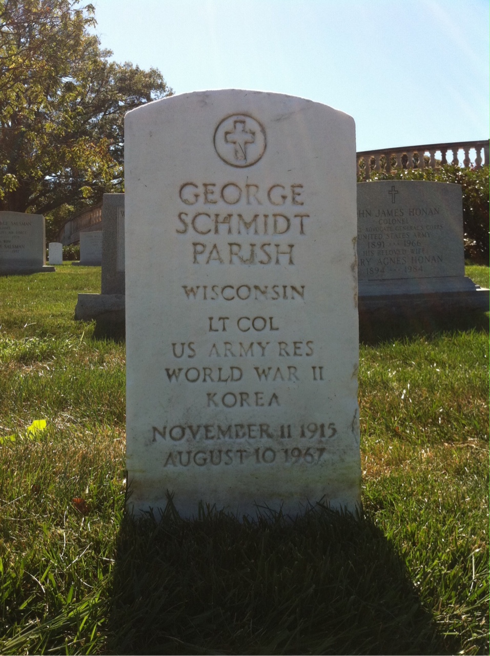 Headstone of George S Parish