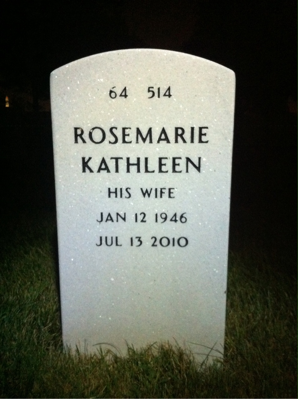 Headstone shared by 2 interments, including James Howard Tate