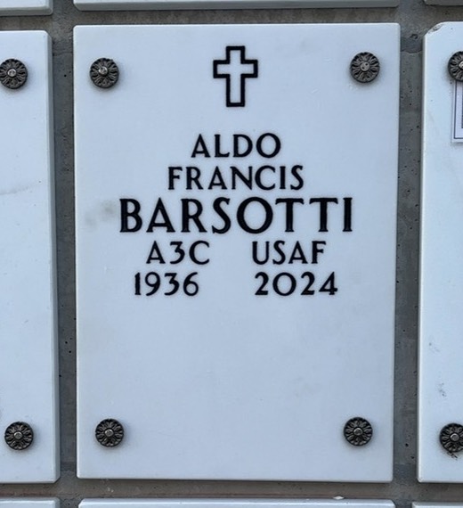 Headstone of Aldo Francis Barsotti