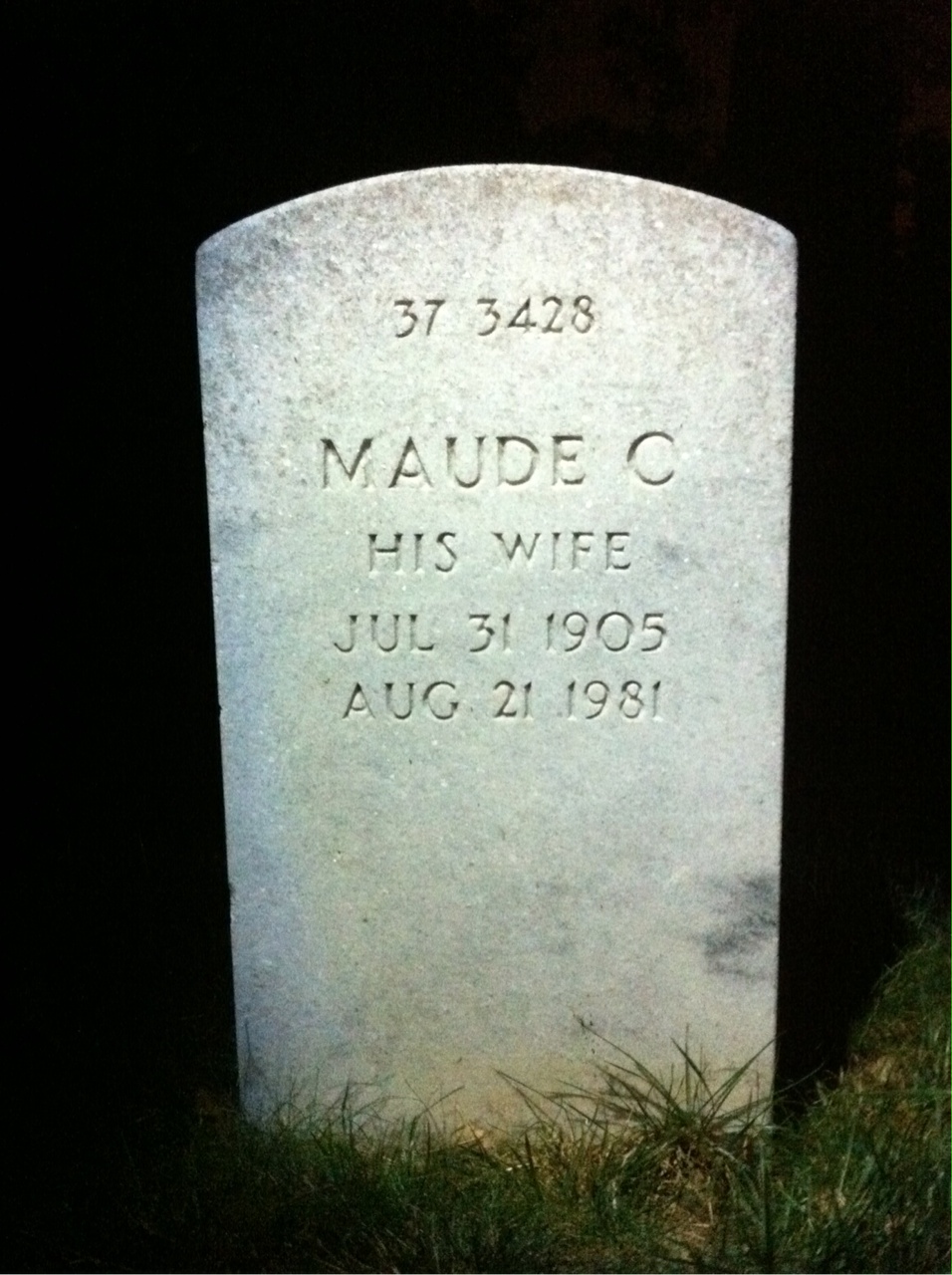 Headstone shared by 2 interments, including William M Goodwin