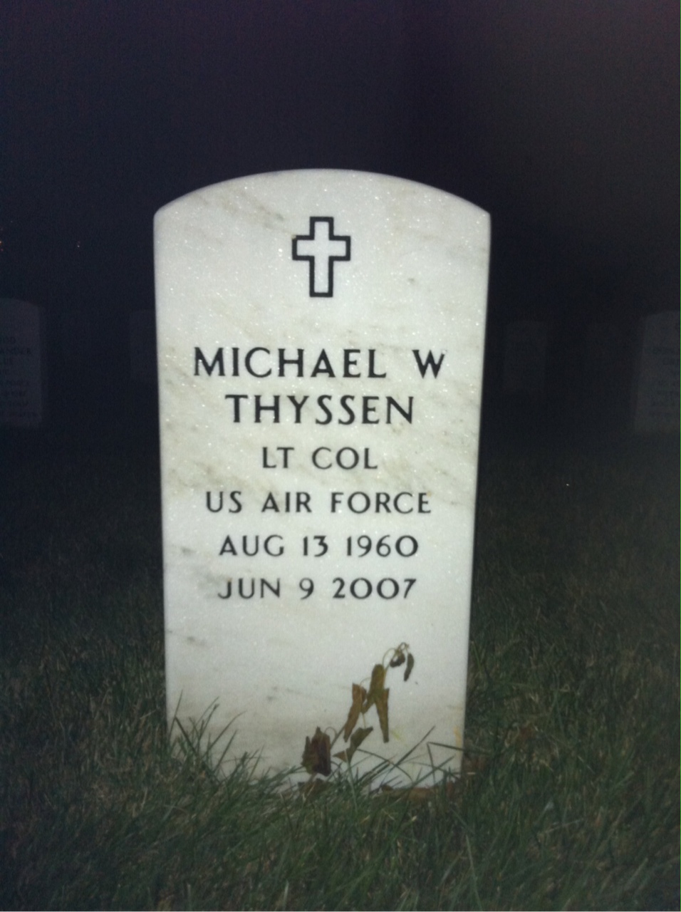 Headstone of Michael Walter Thyssen