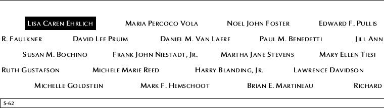 Panel S-62, South Pool, National September 11 Memorial
