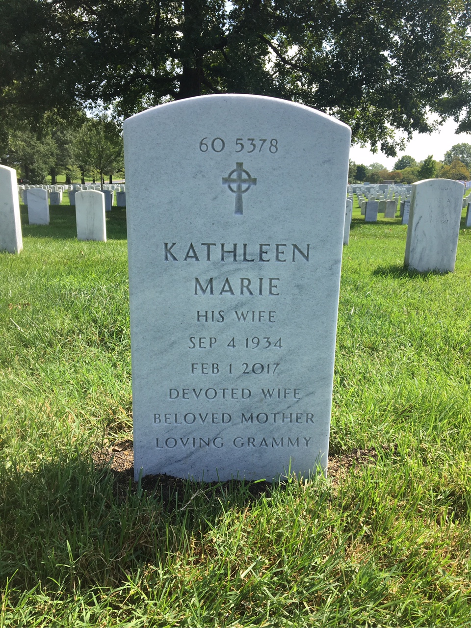 Headstone shared by 2 interments, including Henry Richard Dombrowski