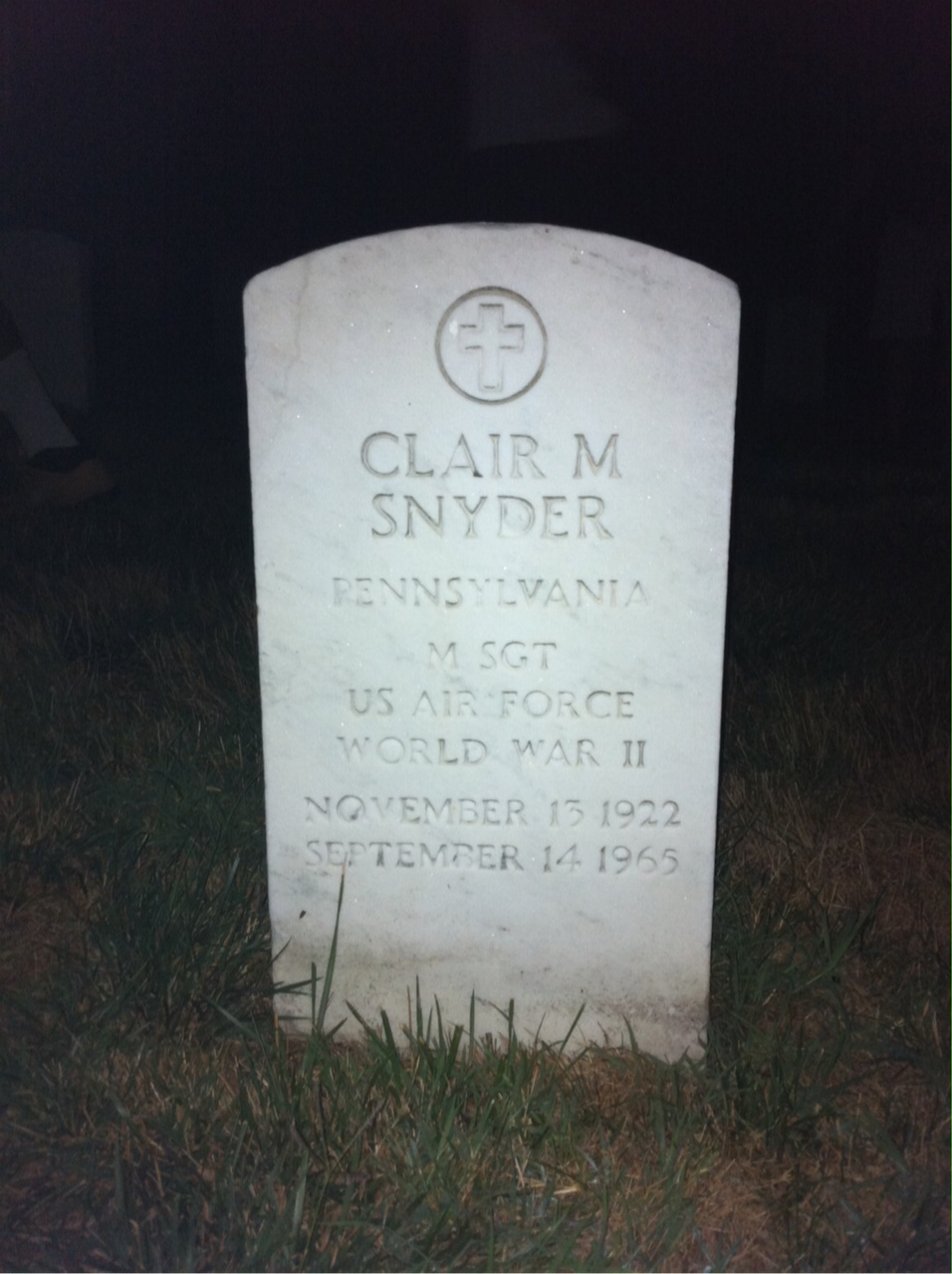 Headstone of Clair Melvin Snyder