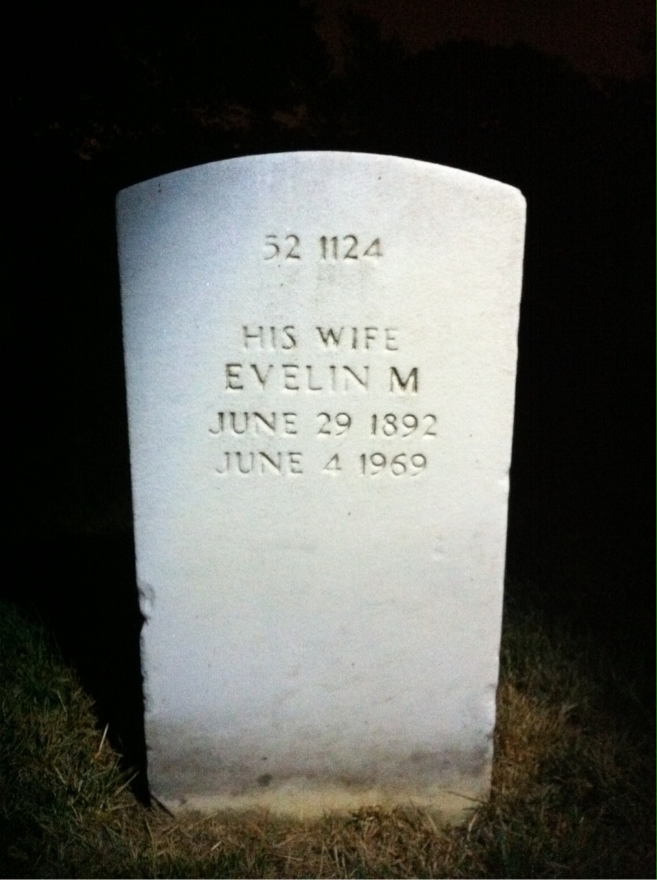 Headstone shared by 2 interments, including Merl P Schillerstrom