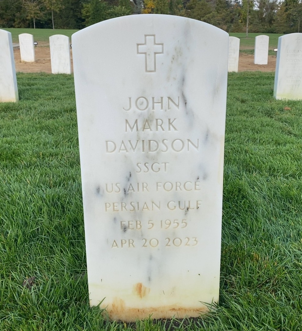 Headstone of John Mark Davidson