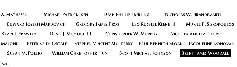 Panel S-33, South Pool, National September 11 Memorial