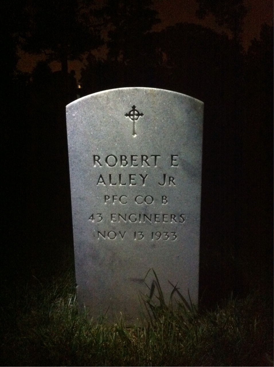 Headstone of Nell H Alley