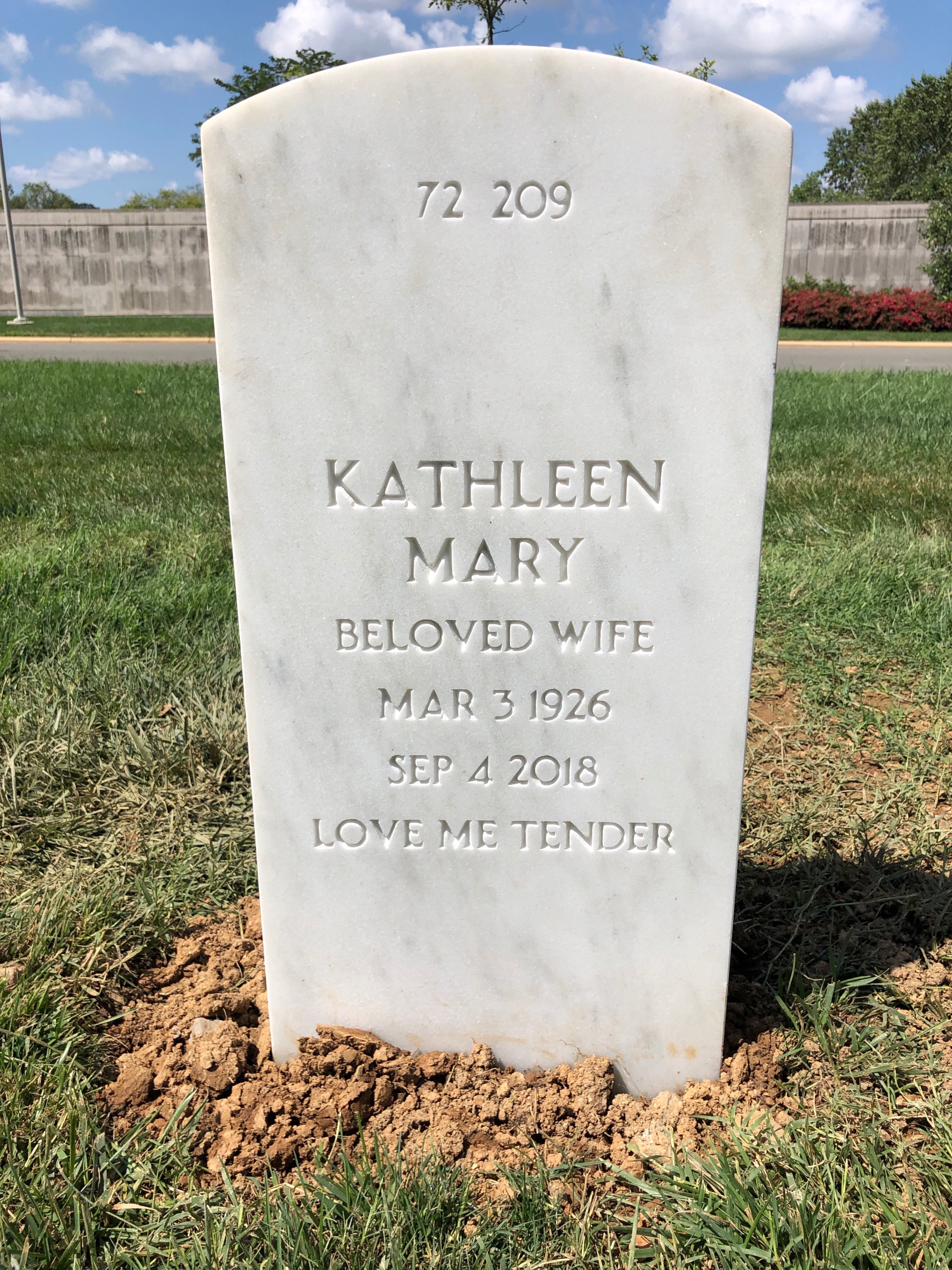 Headstone shared by 2 interments, including Gervaice C Bryant