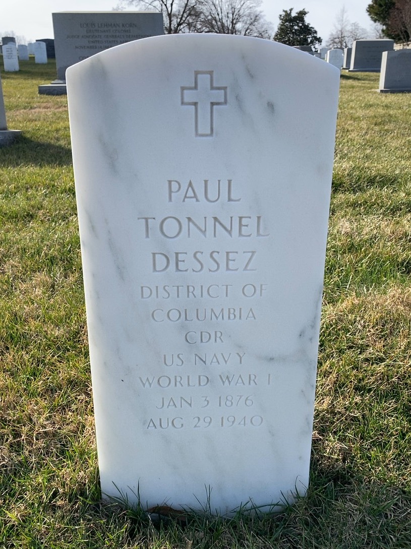 Headstone of Paul Tonnel Dessez