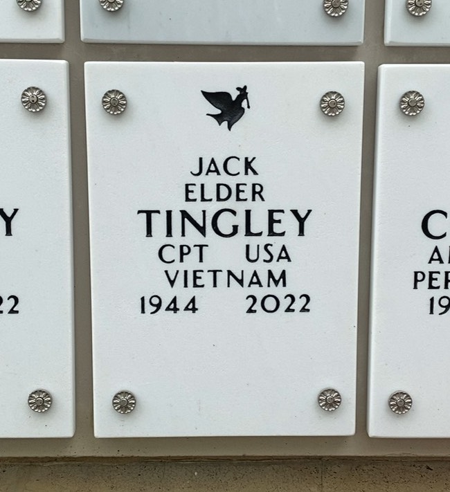 Headstone of Jack Eldor Tingley