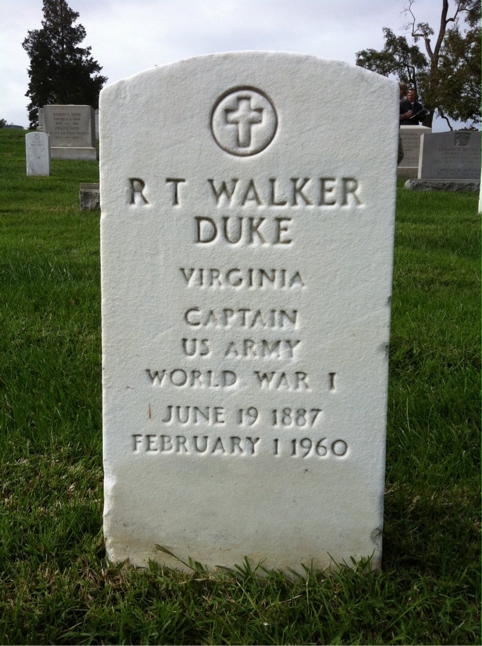 Headstone of R T Duke