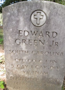 Headstone of Edward Green Jr.