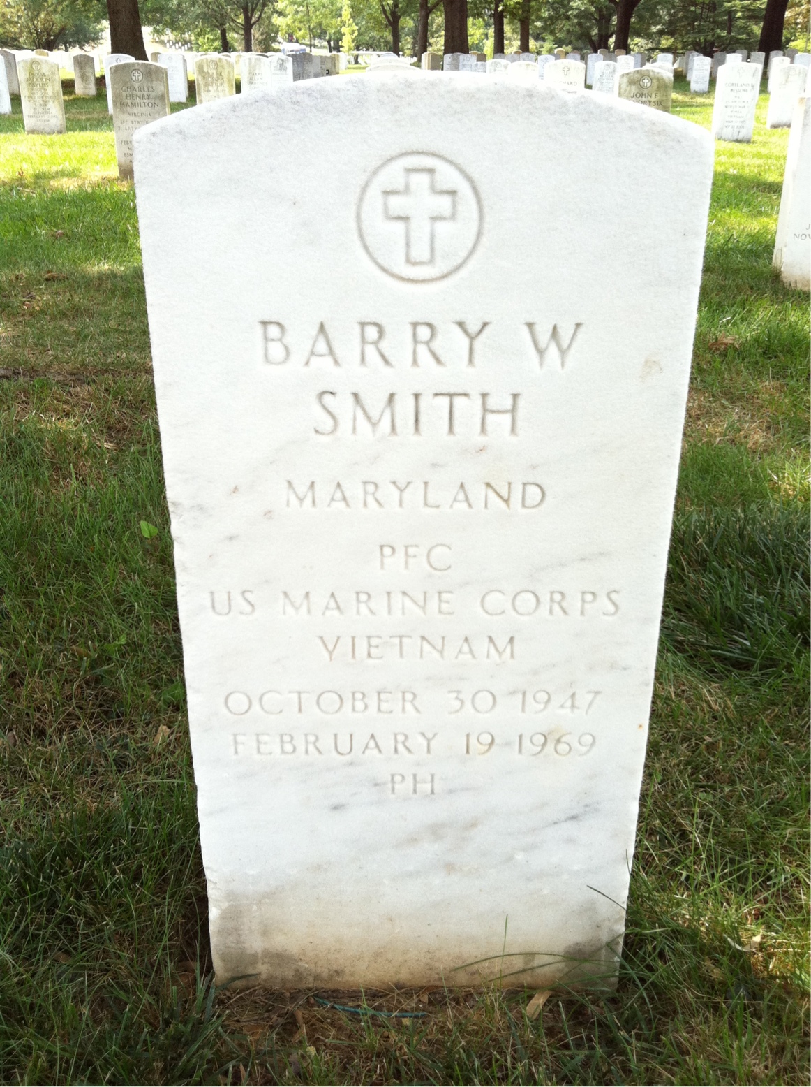 Headstone of Barry Wayne Smith