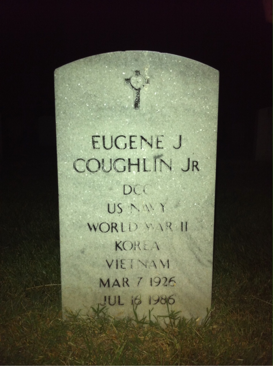 Headstone of Eugene J Coughlin Jr.