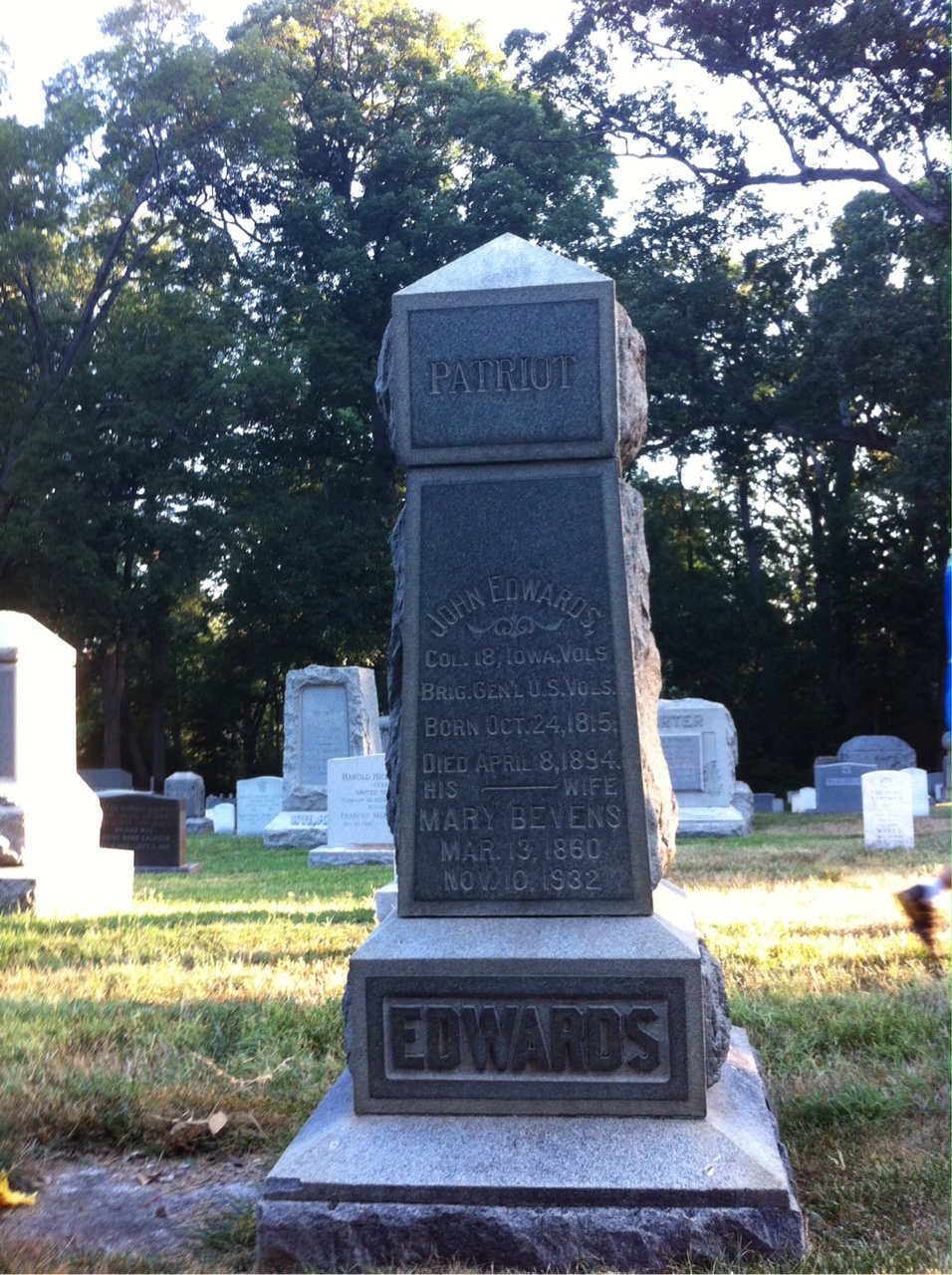 Headstone of John Edwards