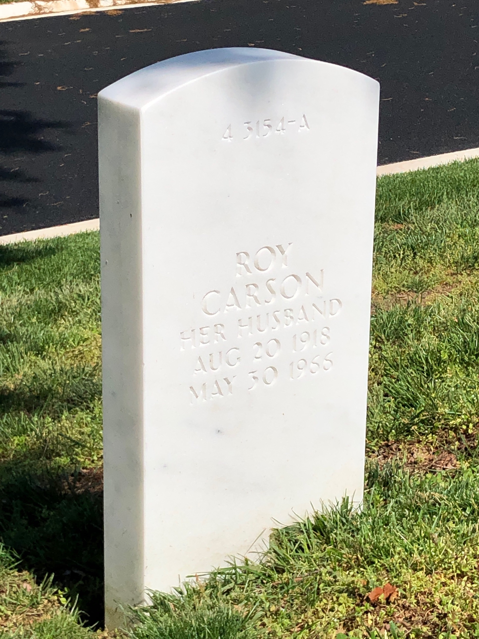 Headstone shared by 2 interments, including Mildred Inez Caroon Bailey