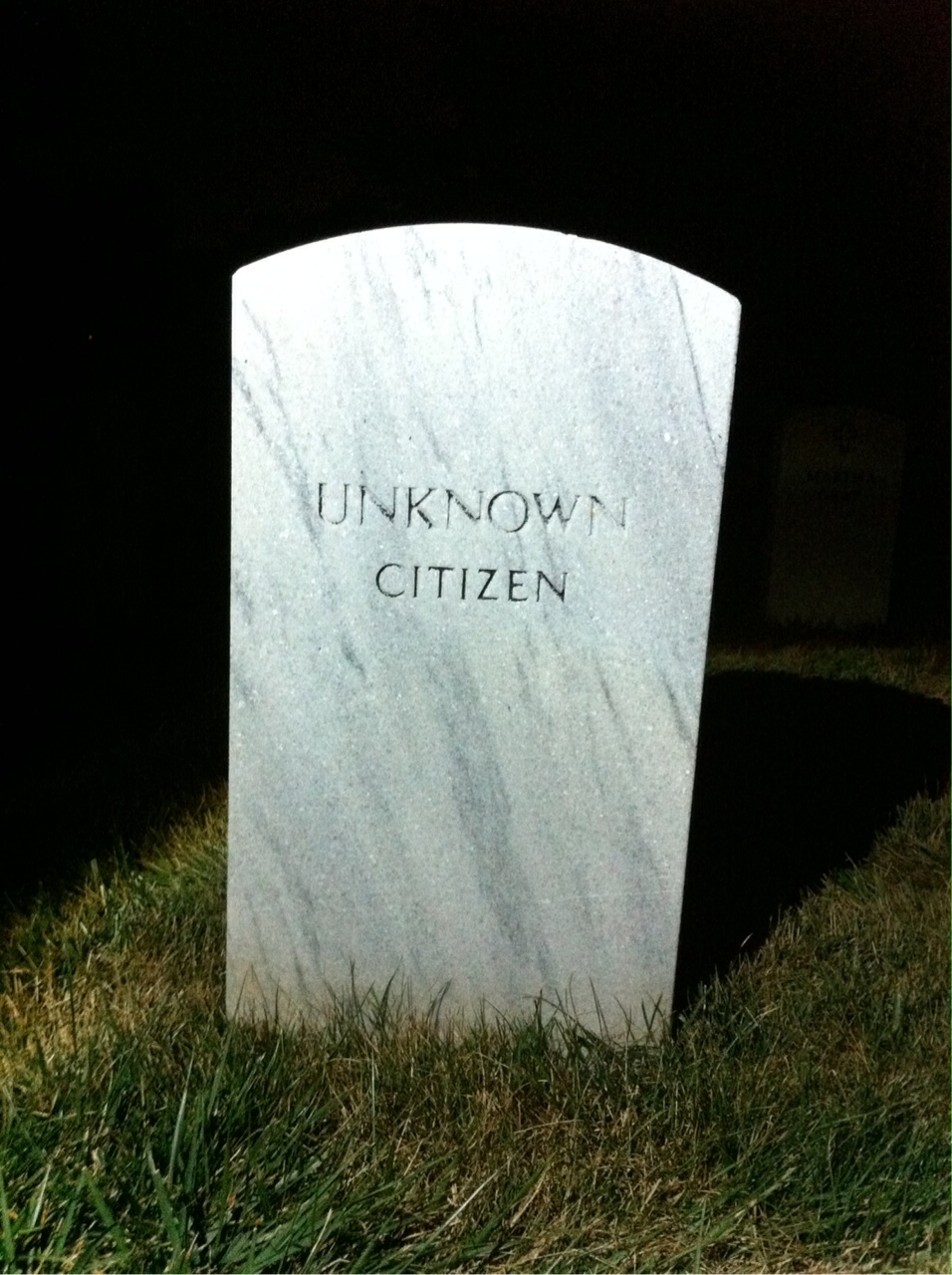 Headstone of Unknown Unknown