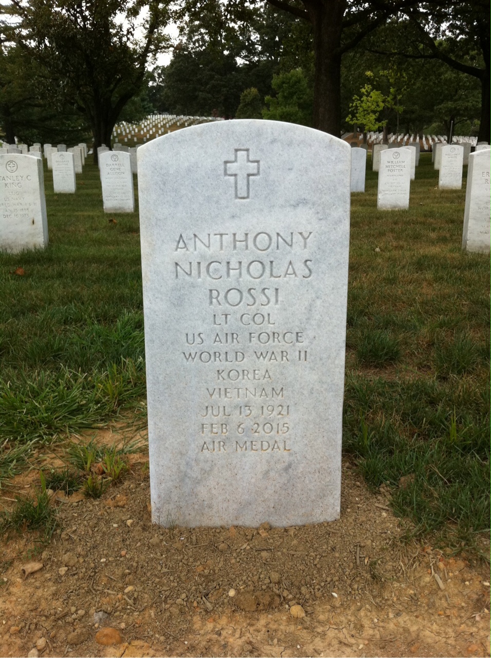 Headstone of Anthony Nicholas Rossi
