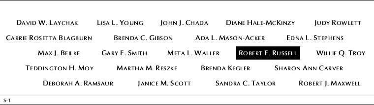 Panel S-1, South Pool, National September 11 Memorial