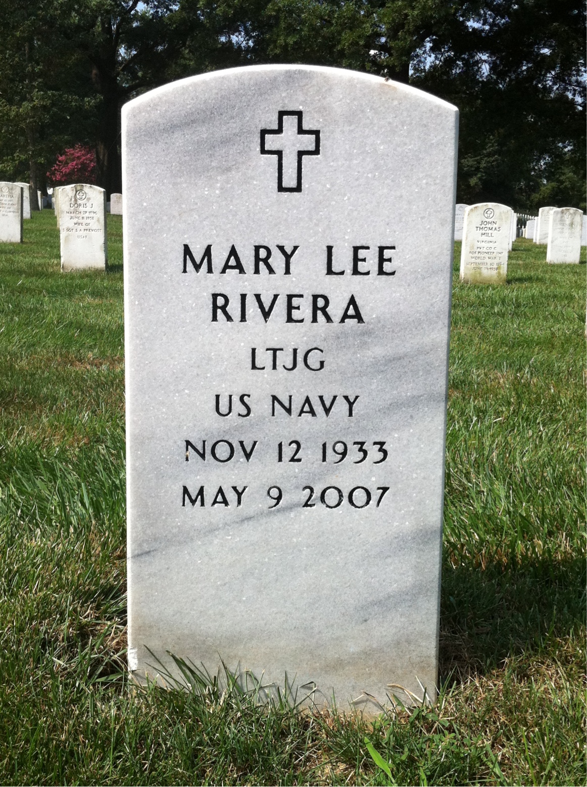 Headstone of Mary Lee Rivera