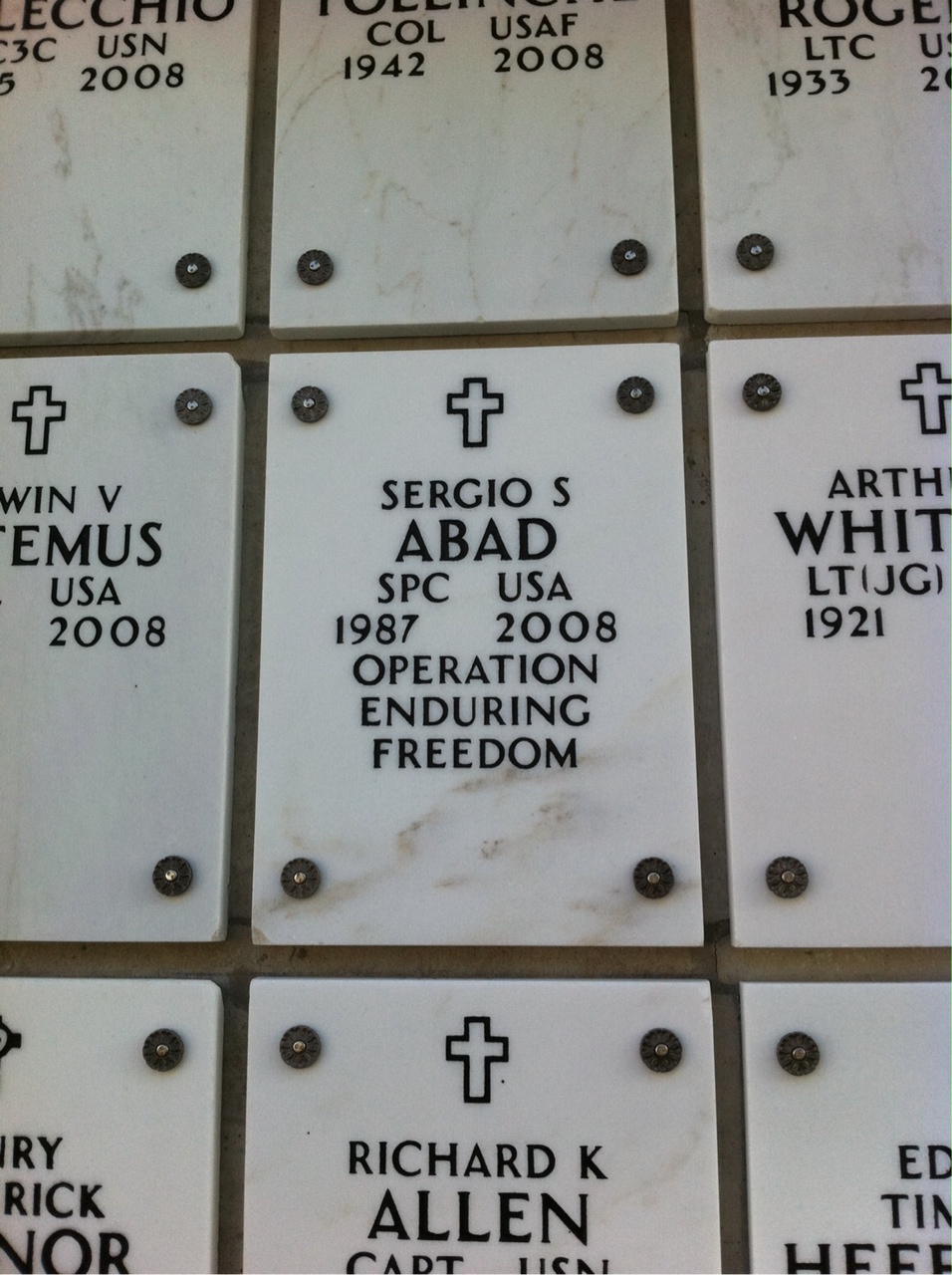 Headstone of Sergio S Abad
