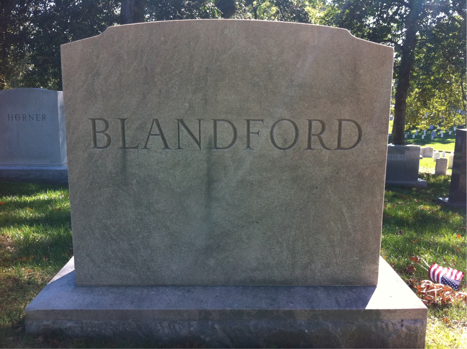 Headstone of William Roy Blandford