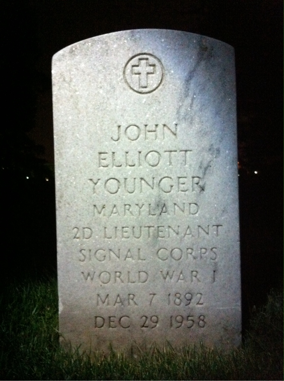 Headstone of John E Younger