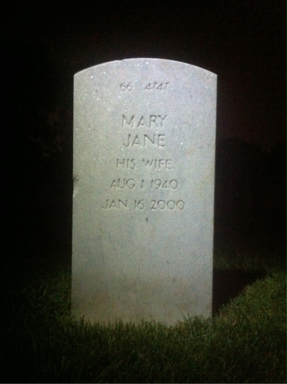 Headstone shared by 2 interments, including Charles S Simerly