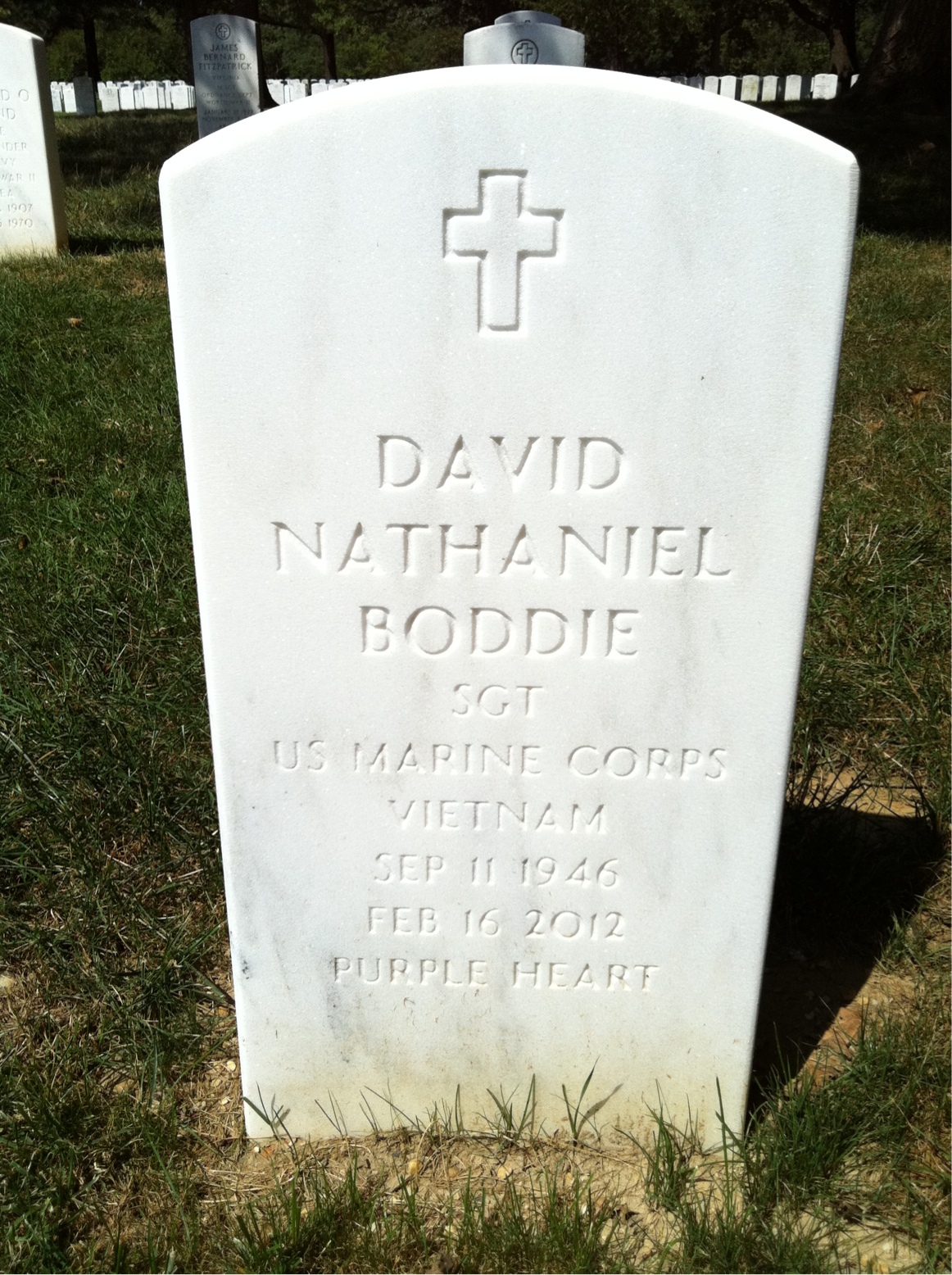 Headstone of David Nathaniel Boddie