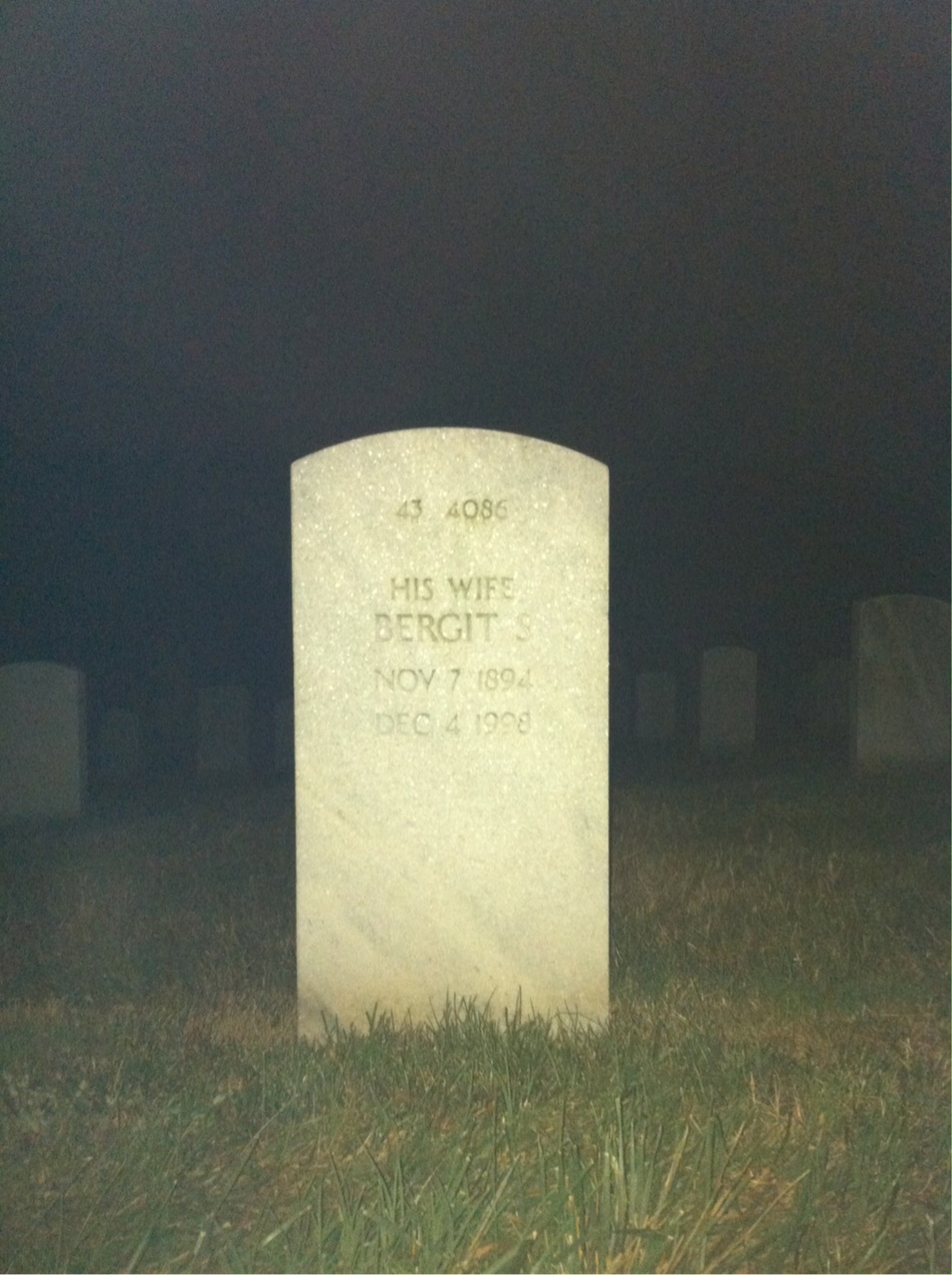 Headstone shared by 2 interments, including Ray F Guynn