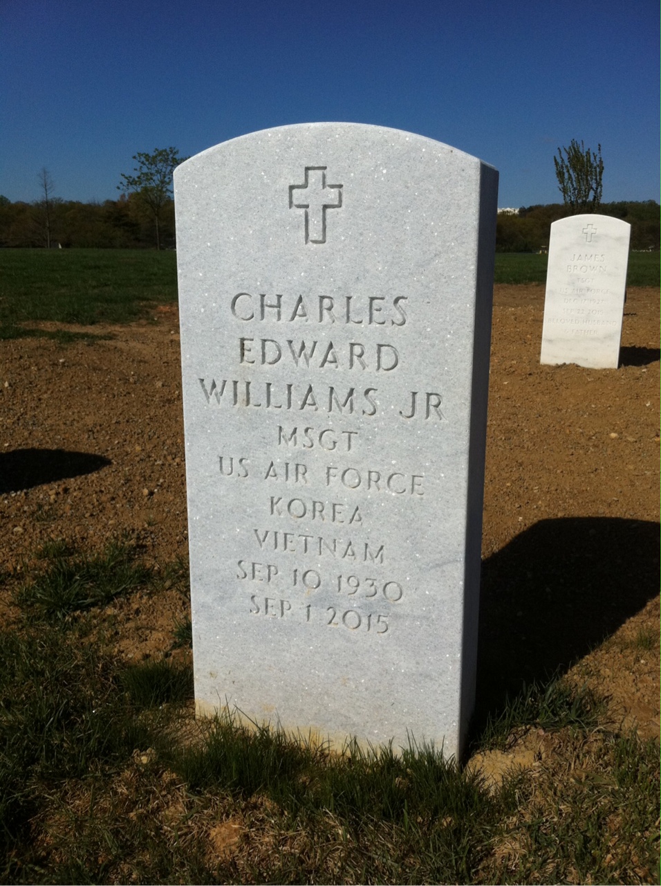 Headstone of Charles Edward Williams Jr.